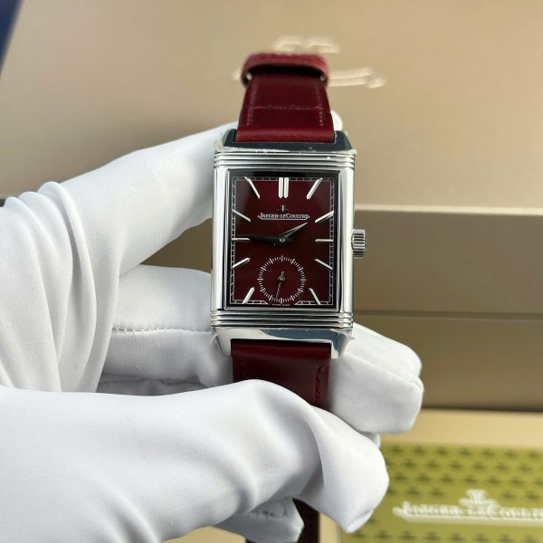 Jaeger LeCoultre Master Reverso Rep 11 Watch Plum Red Dial MG Factory 30x40mm (2)