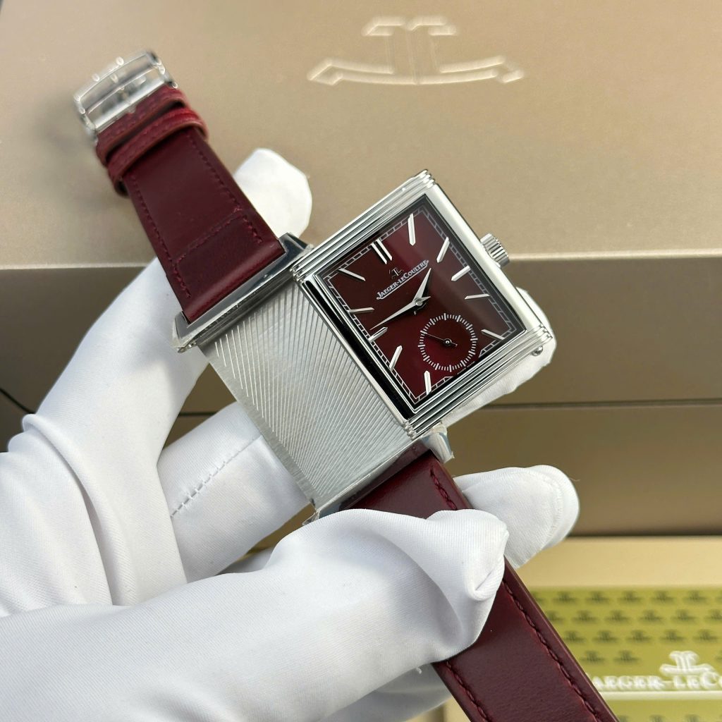 Jaeger LeCoultre Master Reverso Rep 11 Watch Plum Red Dial MG Factory 30x40mm (2)