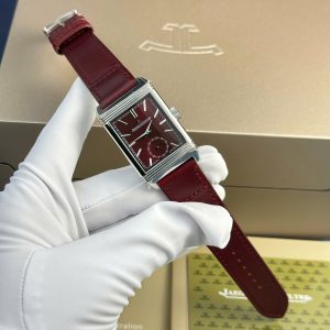 Jaeger LeCoultre Master Reverso Rep 11 Watch Plum Red Dial MG Factory 30x40mm (2)