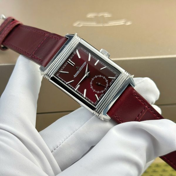 Jaeger LeCoultre Master Reverso Rep 11 Watch Plum Red Dial MG Factory 30x40mm (2)