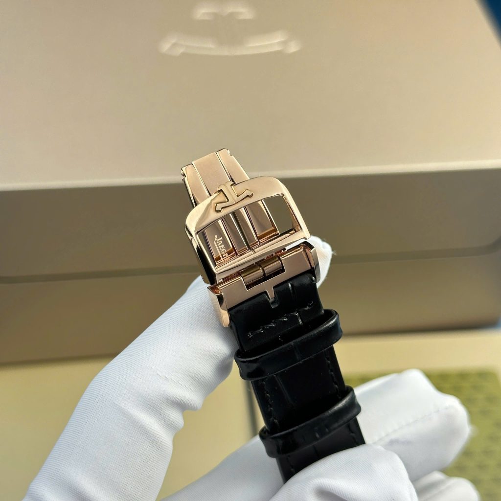 Jaeger LeCoultre Master Reverso Replica 11 Black Leather Strap MG Factory 30x40mm (1)