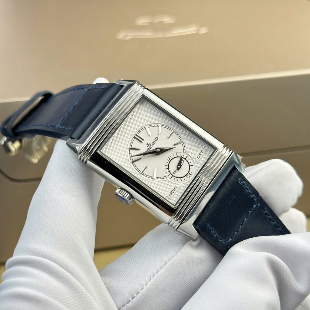 Jaeger LeCoultre Rep 11 Watch Master Reverso 2 Sides Blue And White MG Factory 30x40mm (2)