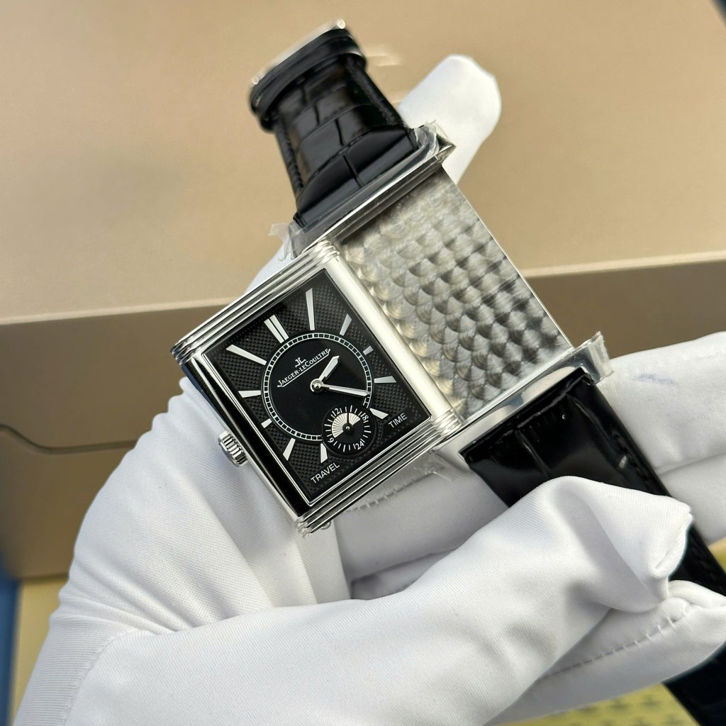 Jaeger LeCoultre Replica 11 Watch Master Reverso 2 Sides Black And White MGF 30x40mm (2)