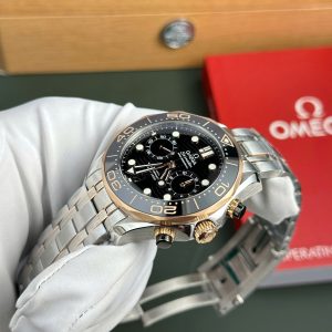 Omega Seamaster Diver 300M Chronograph Best Replica Watch Black Dial N1 Factory 44mm (2)