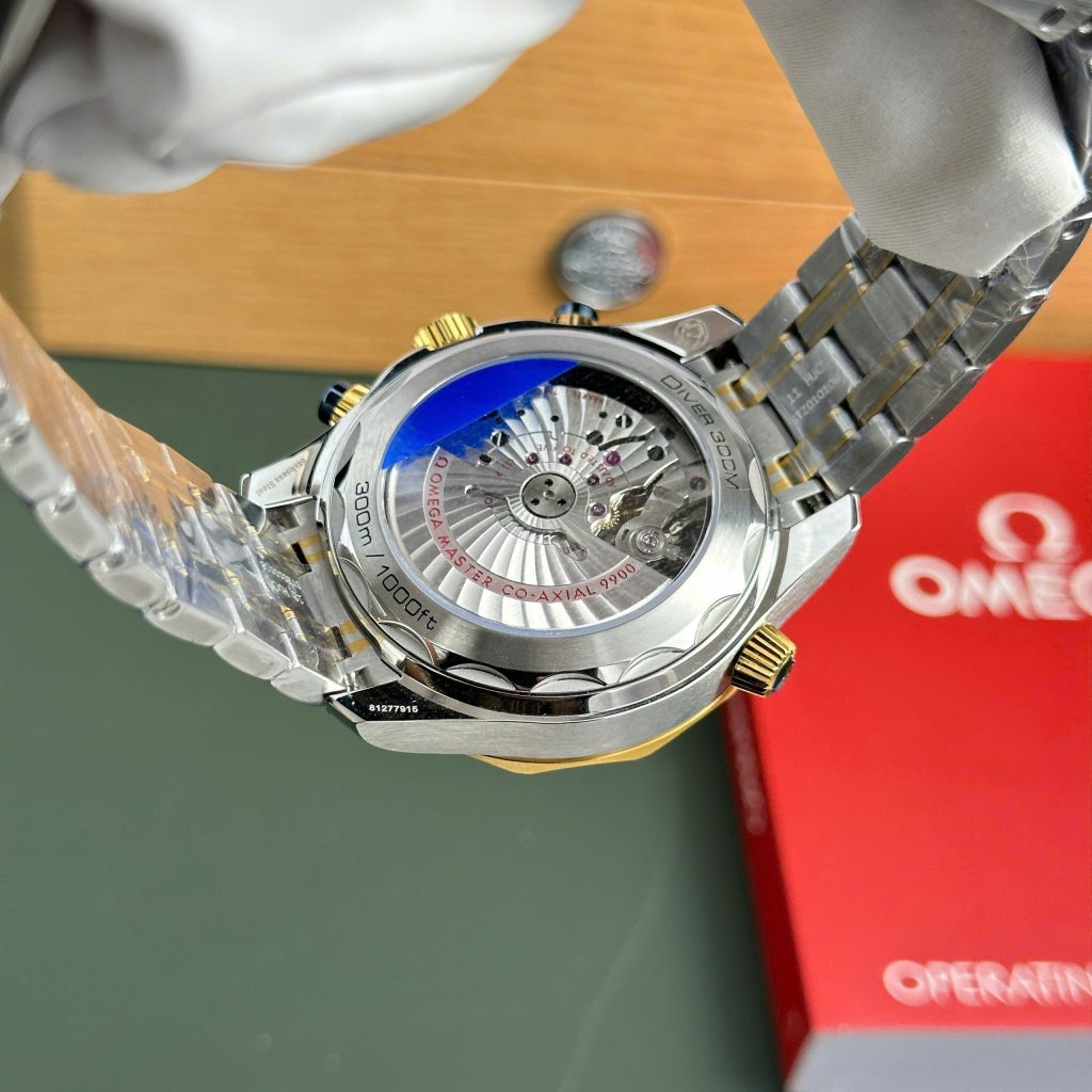 Omega Seamaster Diver 300M Chronograph Replica Watch Blue Dial N1 Factory 44mm (2)