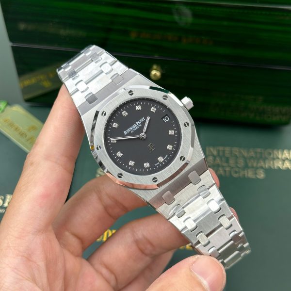 Audemars Piguet Royal Oak Jumbo Extra-Thin 15206PT Replica Watch Black Dial IP Factory 39mm (2)