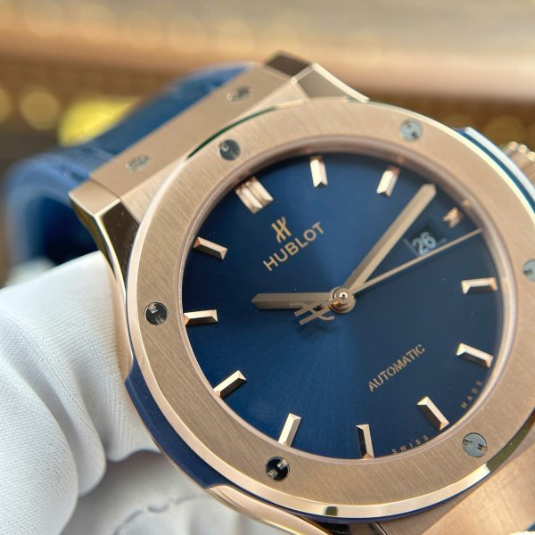 Hublot Classic Fusion King Glod Replica 11 Watch Dial Blue JJF Factory 42mm (2)