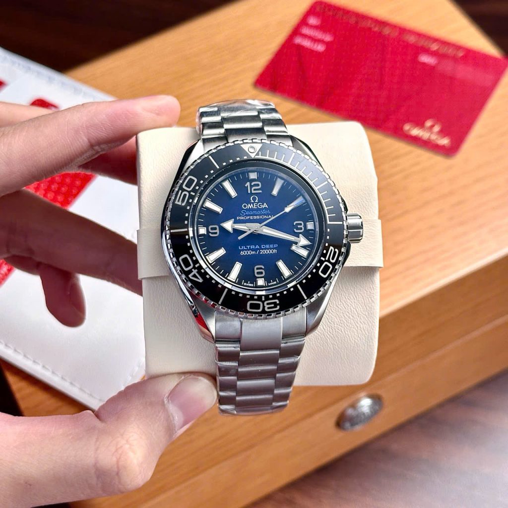 Omega Seamaster Planet Ocean 6000M Ultra Deep Replica 11 Watches Blue Dial VSF 45 (2)