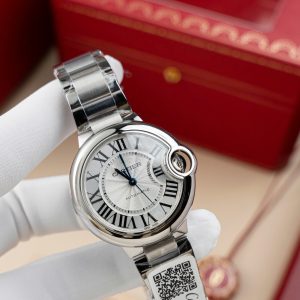Cartier Ballon Bleu W6920046 Metal strap Replica Watch Best Quality AF Factory 36mm