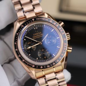 Omega Replica Speedmaster Moonwatch Chronograph Rose Gold 42mm