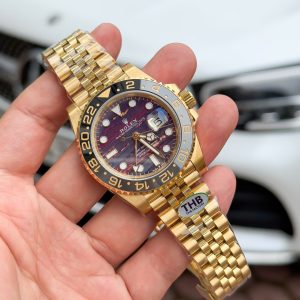 Rolex 11 GMT-Master II 126718GRNR Replica Watch Tiger Eye Stone Face Factory THB 40mm