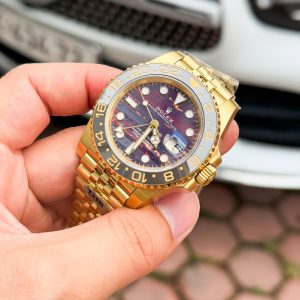 Rolex 11 GMT-Master II 126718GRNR Replica Watch Tiger Eye Stone Face Factory THB 40mm