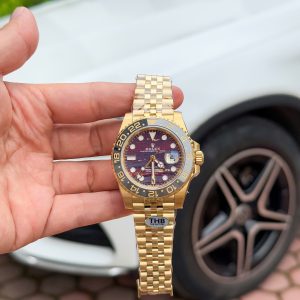Rolex 11 GMT-Master II 126718GRNR Replica Watch Tiger Eye Stone Face Factory THB 40mm