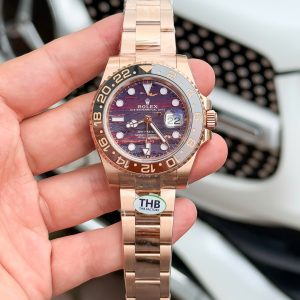 Rolex GMT-Master II 126715CHNR Replica 1:1 Watch Rose Gold THB Factory 40mm