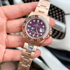 Rolex GMT-Master II 126715CHNR Replica 1:1 Watch Rose Gold THB Factory 40mm