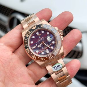 Rolex GMT-Master II 126715CHNR Replica 1:1 Watch Rose Gold THB Factory 40mm