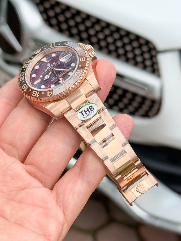 Rolex GMT-Master II 126715CHNR Replica 1:1 Watch Rose Gold THB Factory 40mm