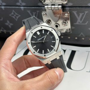 Audemars Piguet Imitation Watches Royal Oak 15500ST Black Dial Rubber Strap APS 41mm (2)