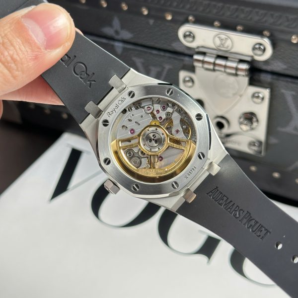 Audemars Piguet Imitation Watches Royal Oak 15500ST Black Dial Rubber Strap APS 41mm (2)
