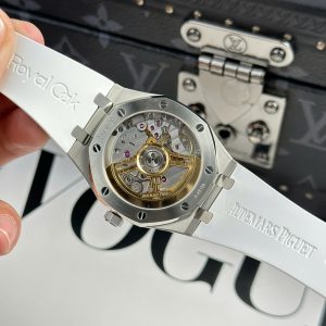 Audemars Piguet Replica Watches Royal Oak 15500ST White Dial Rubber Strap APS 41mm (2)