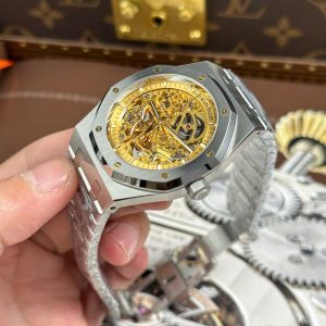 Audemars Piguet Royal Oak Openworked 15407 Replica Watch Gold Dial THB Factory 41mm (1)