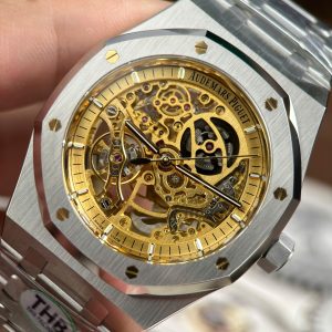 Audemars Piguet Royal Oak Openworked 15407 Replica Watch Gold Dial THB Factory 41mm (1)