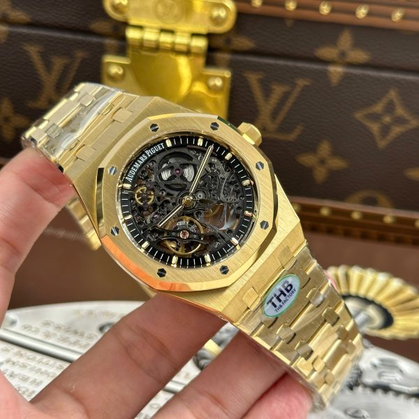 Audemars Piguet Royal Oak Openworked15407 Rep 1 1 Yellow Gold THB Factory 41mm (1)