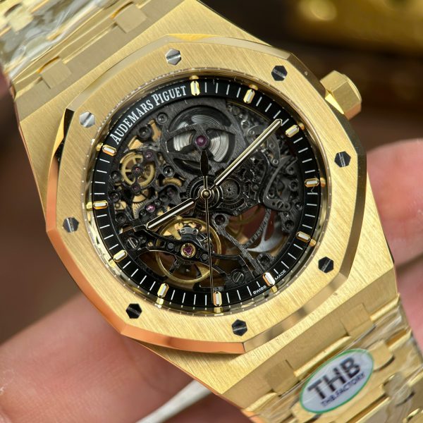 Audemars Piguet Royal Oak Openworked15407 Rep 1 1 Yellow Gold THB Factory 41mm (1)