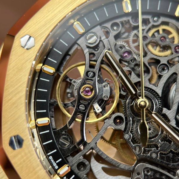 Audemars Piguet Royal Oak Openworked15407 Rep 1 1 Yellow Gold THB Factory 41mm (1)