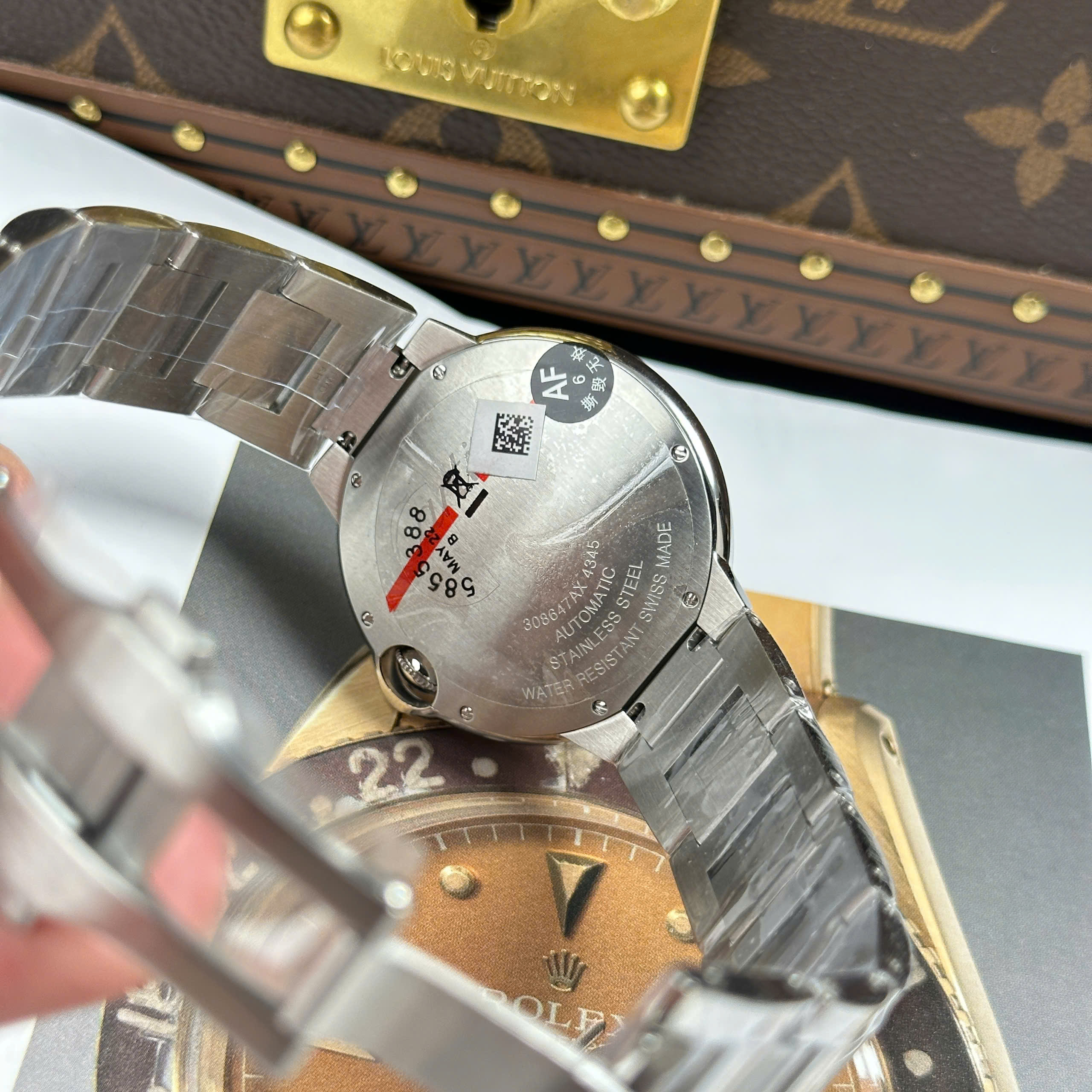 Cartier Ballon Bleu Imitation Watch Green Emeral Dial Stainless Steel AF Factory 40mm (2)