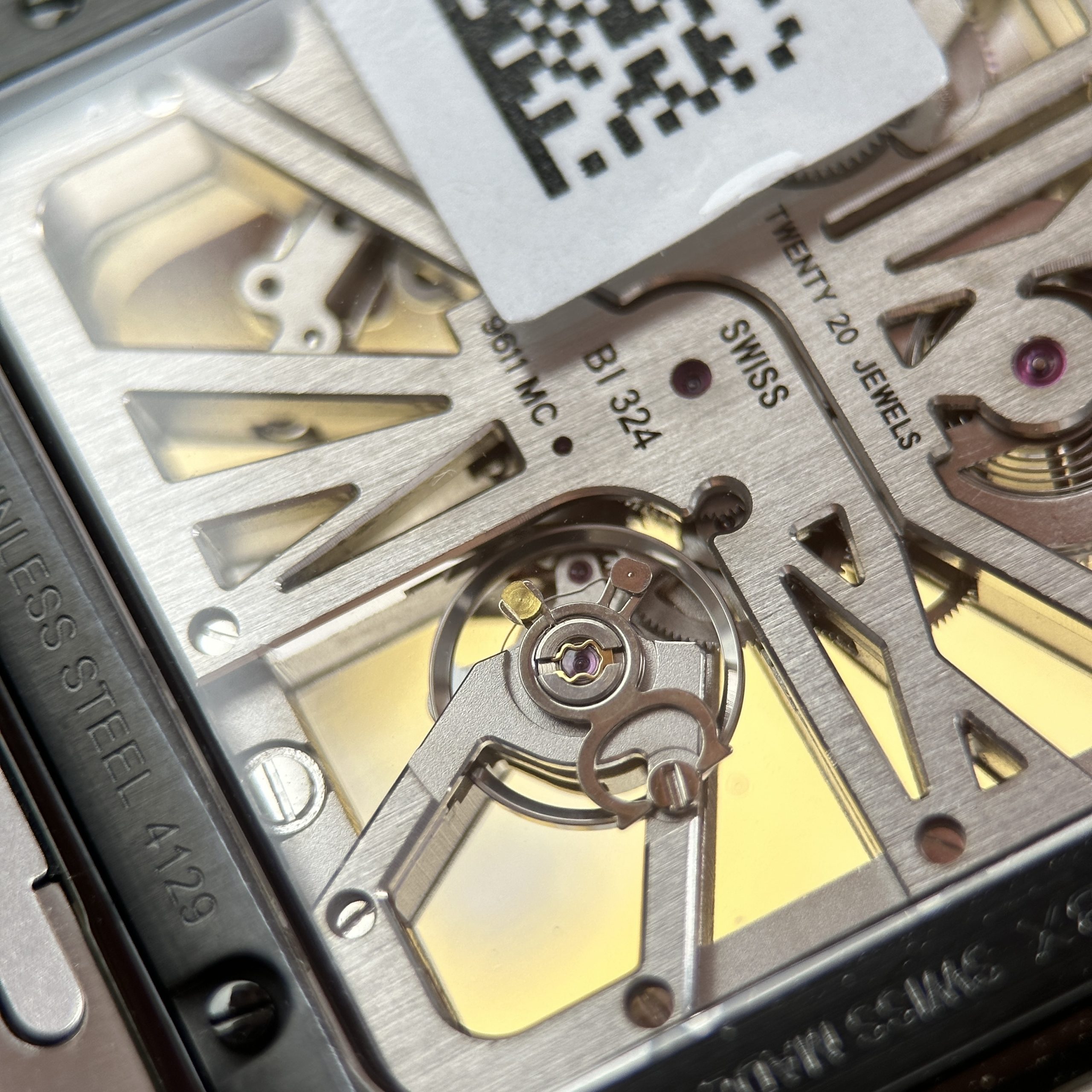 Cartier Santos Best Replica Watch Skeleton Dial Black Hours Stainless Steel 39 (11)