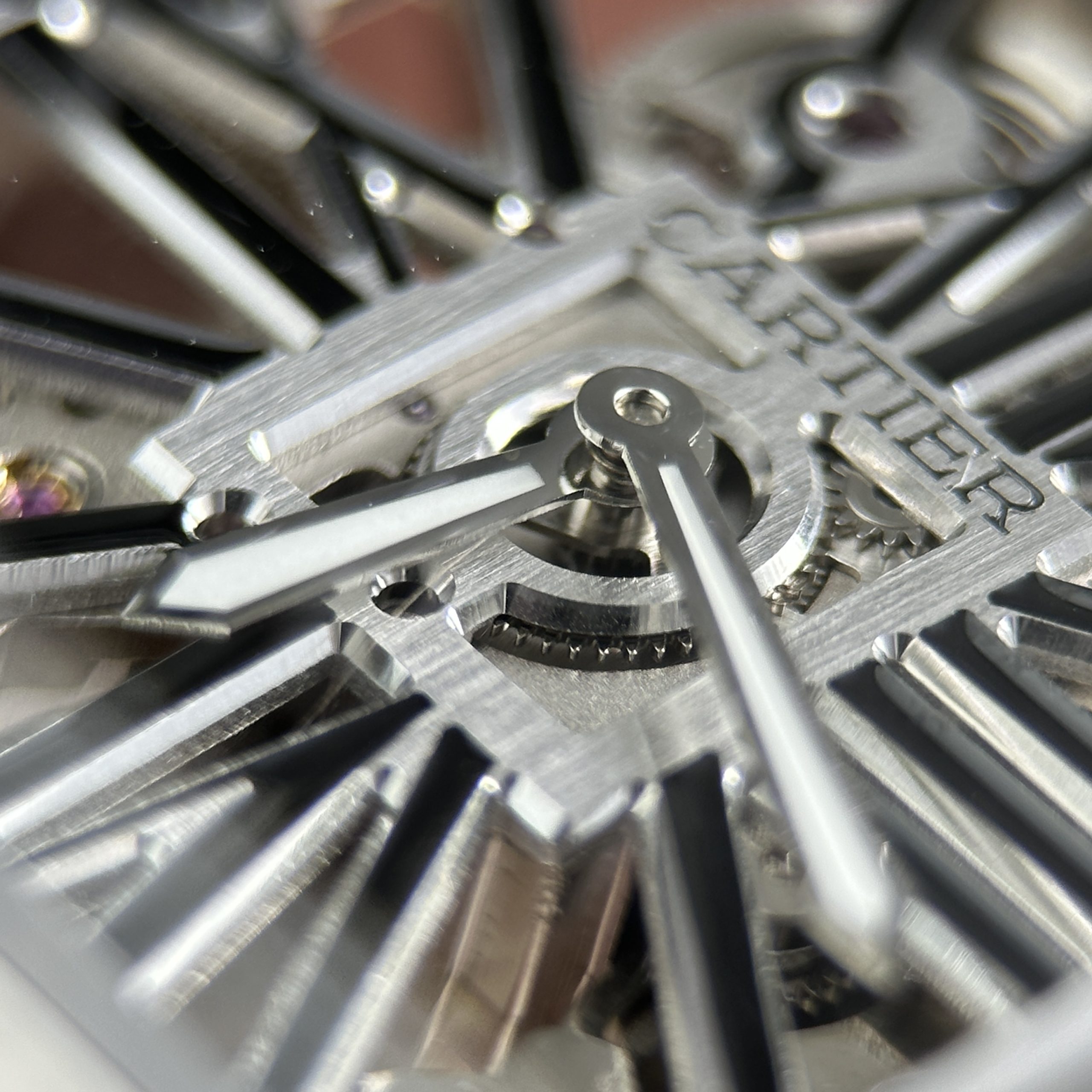 Cartier Santos Best Replica Watch Skeleton Dial Black Hours Stainless Steel 39 (12)