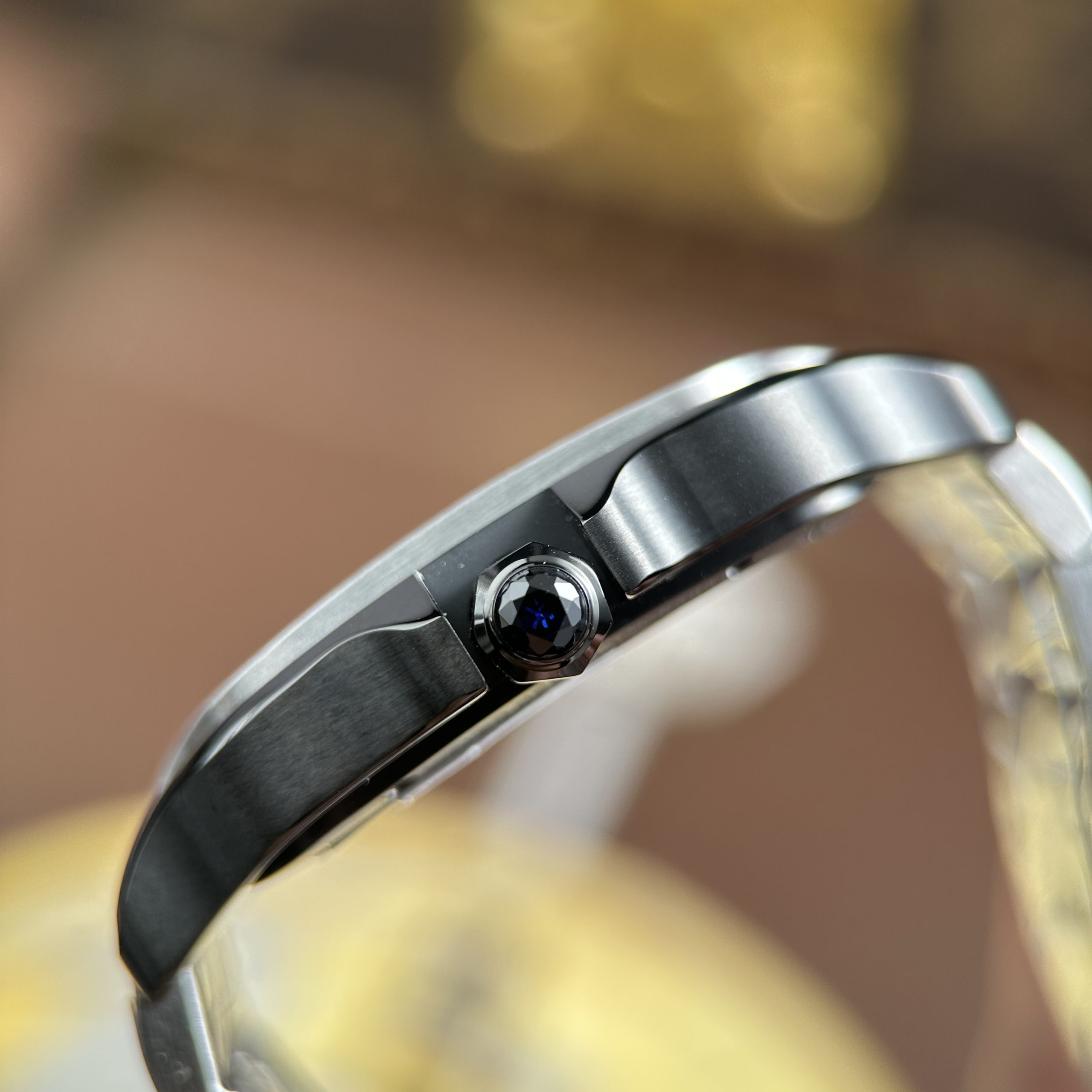 Cartier Santos Best Replica Watch Skeleton Dial Black Hours Stainless Steel 39 (6)