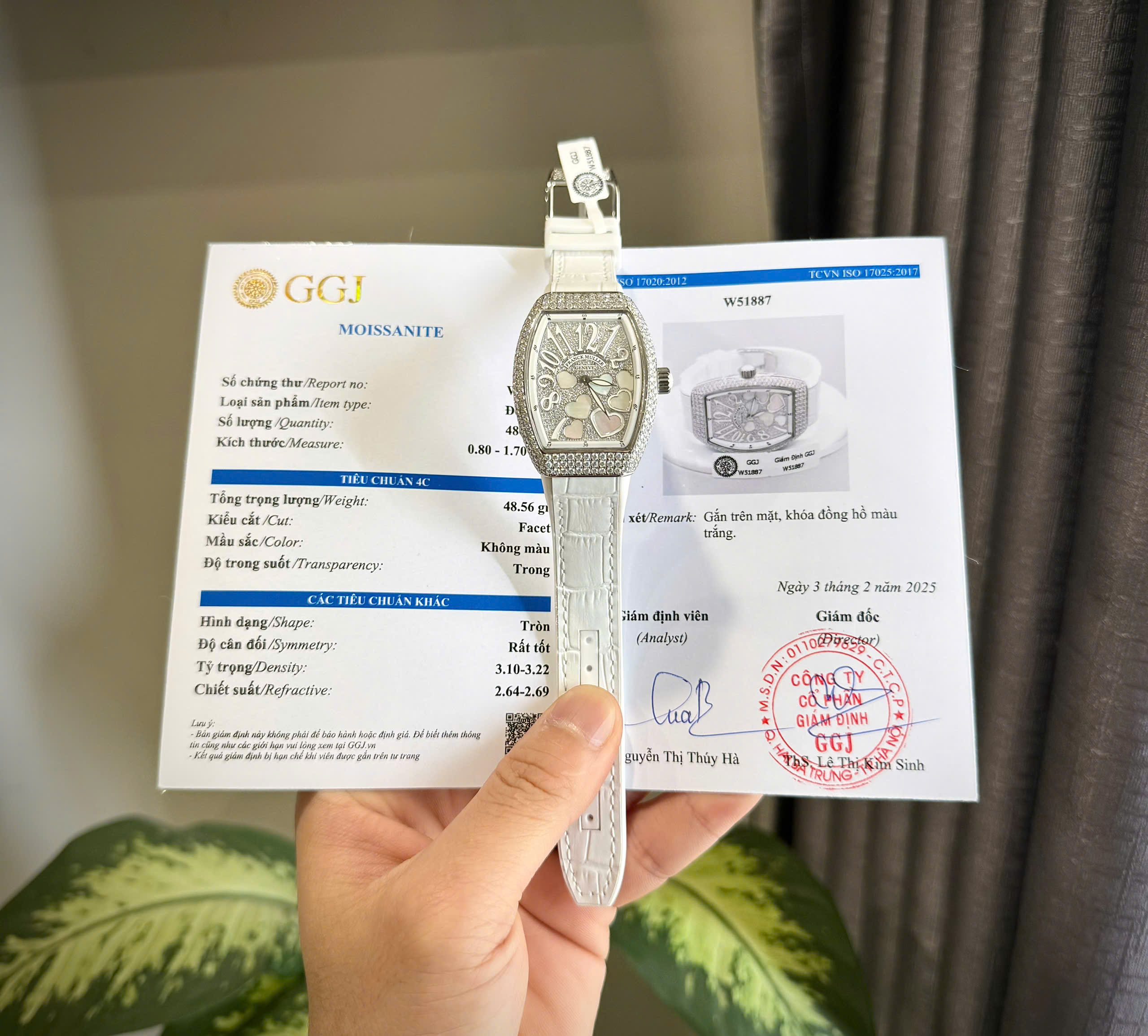 Franck Muller V32 Vanguard Lady Heart Knock Off Watch Diamond Moissanite White DIal Rubber Strap 36mm (6)