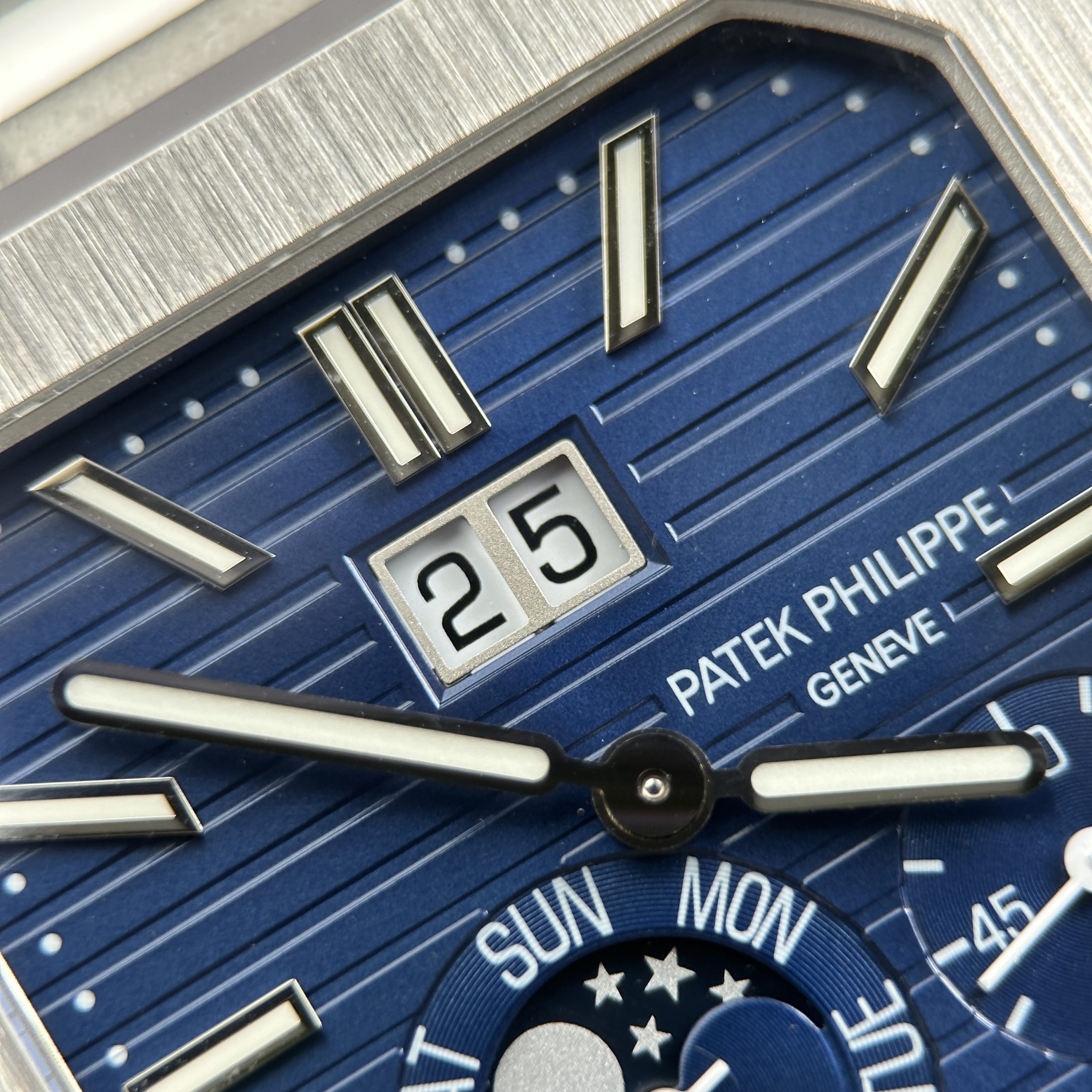 Patek Philippe Cubitus 5822P-001 Imitation Watch Blue Dial Full Optional Custom Leather Strap 45mm (10)