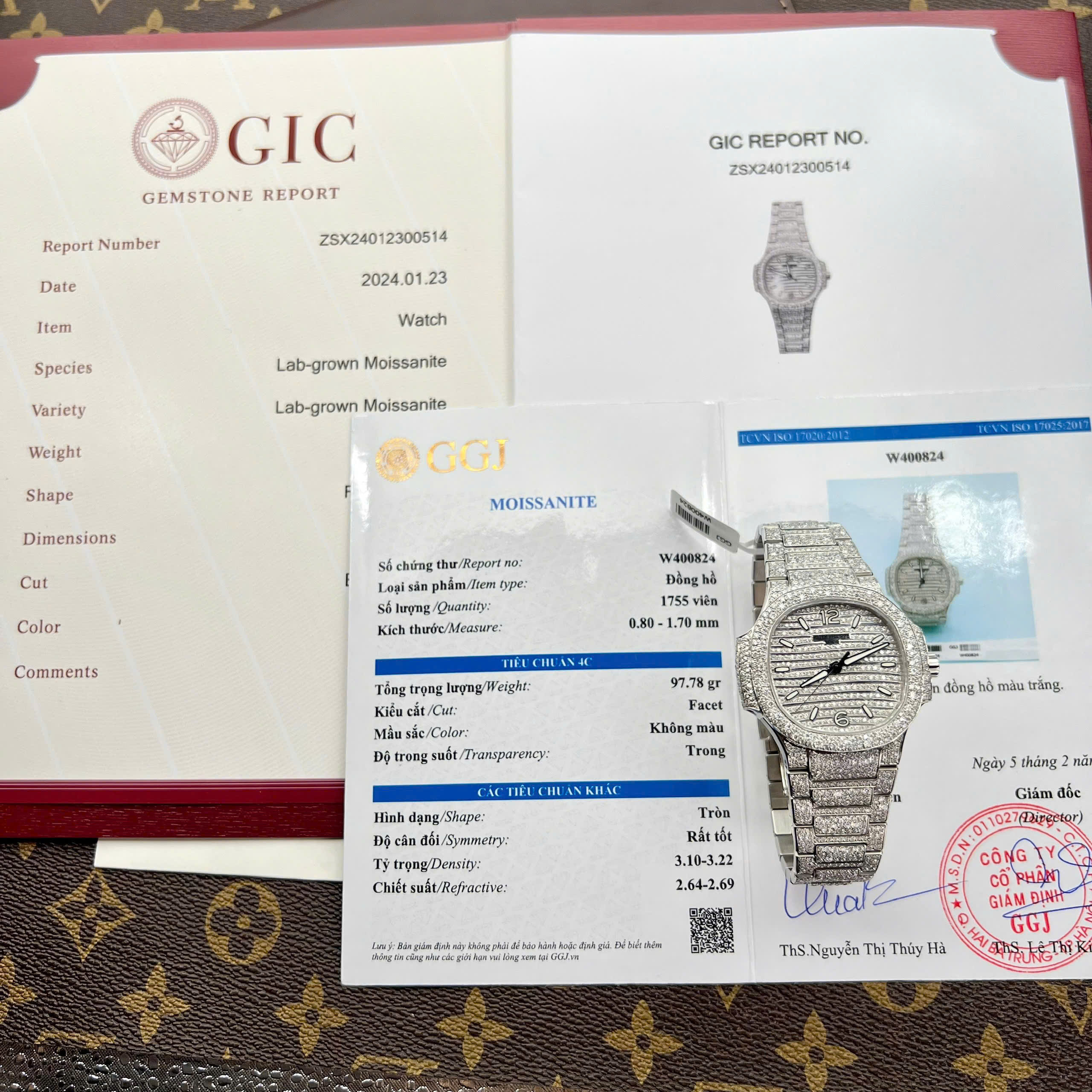 Patek Philippe Nautilus 7118 Replica Watches Ice Out Diamond Moissanite Automatic 35.2mm (1)