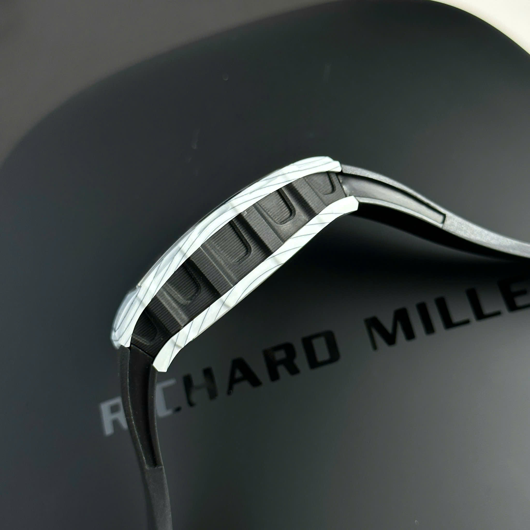 Richard Mille RM38-02 Bubba Watson Knock Off Watch White Dial Carbon Case Tourbillon 43 (5)