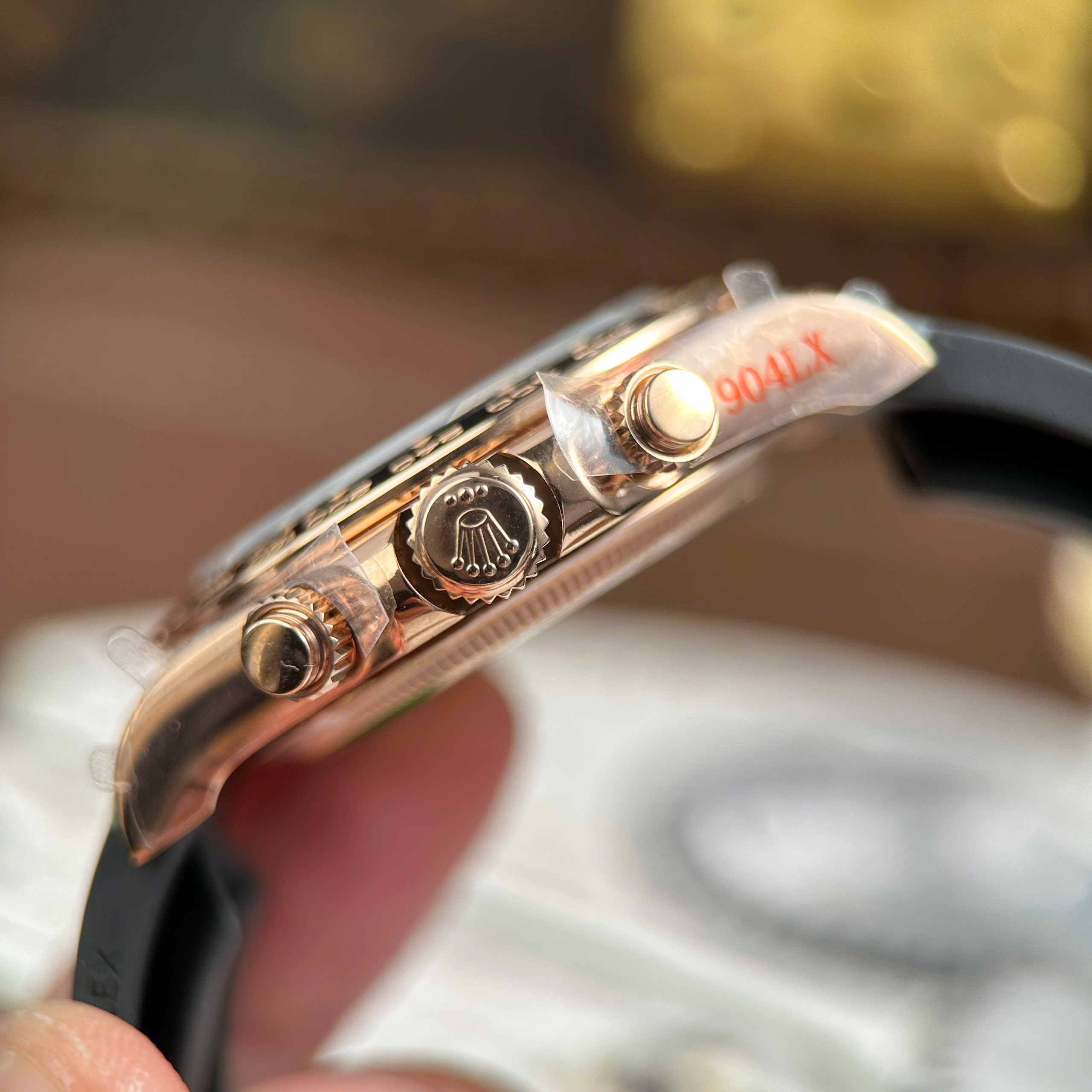 Rolex Cosmograph Daytona 126515 Imitation Watch Rose Gold Plate Meteorite Dial Gain Weight QF Factory 40mm (8)