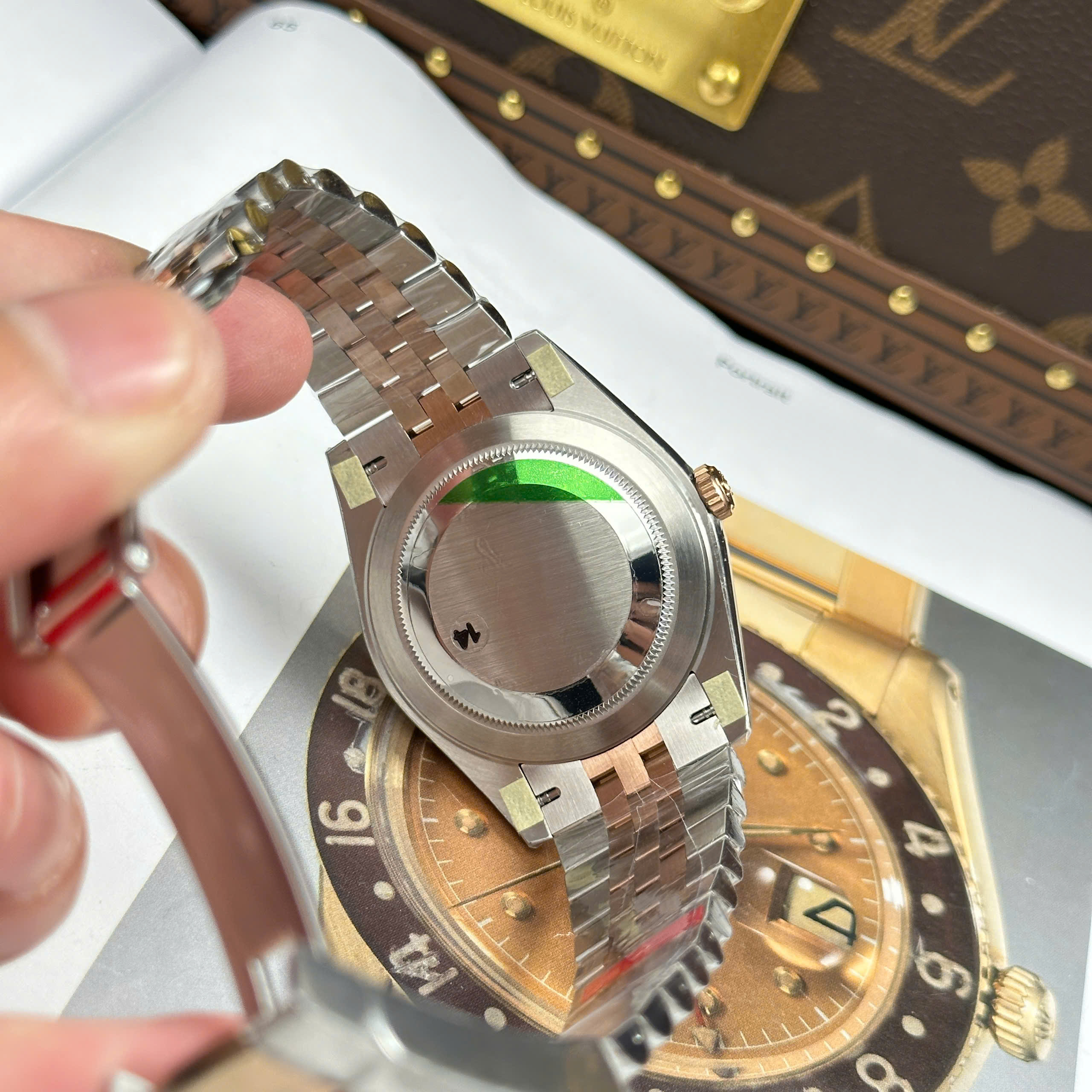 Rolex DateJust 126331 Best Replica Watch Two Tone Rose Gold Plate Brown Chocolate Dial Index Hours VS Factory 41mm (2)