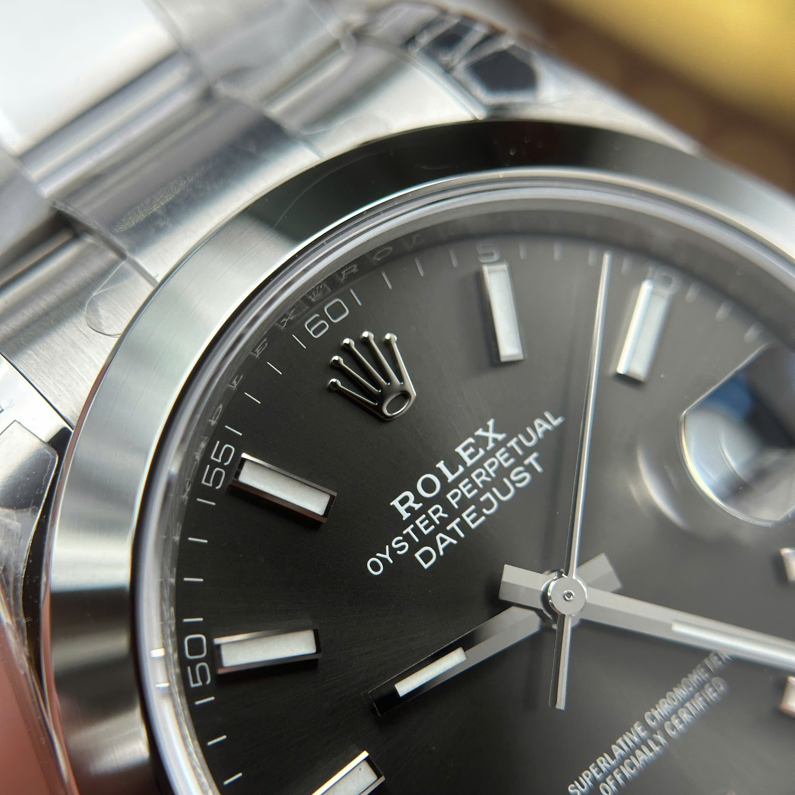 Rolex DateJust 126334 Best Quality Replica Watch Grey Dial Oyster Strap Index Hours VS Factory 41mm (10)