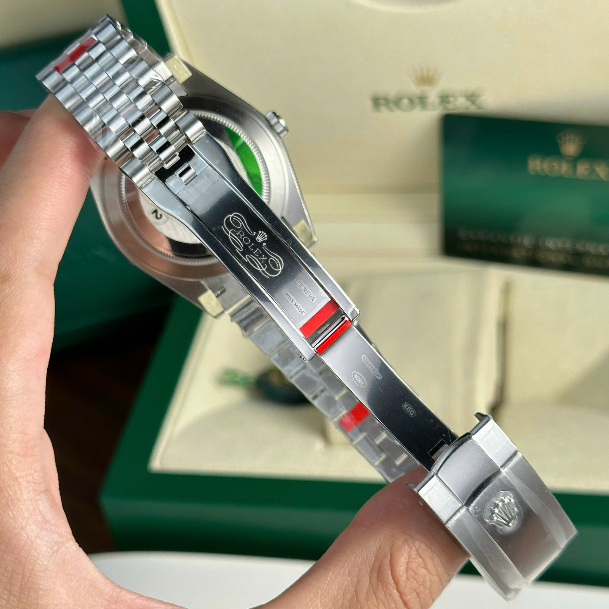 Rolex DateJust 126334 Imitation Watch Blue Dial Index Hours Jubilee Strap VS Factory 41mm (6)