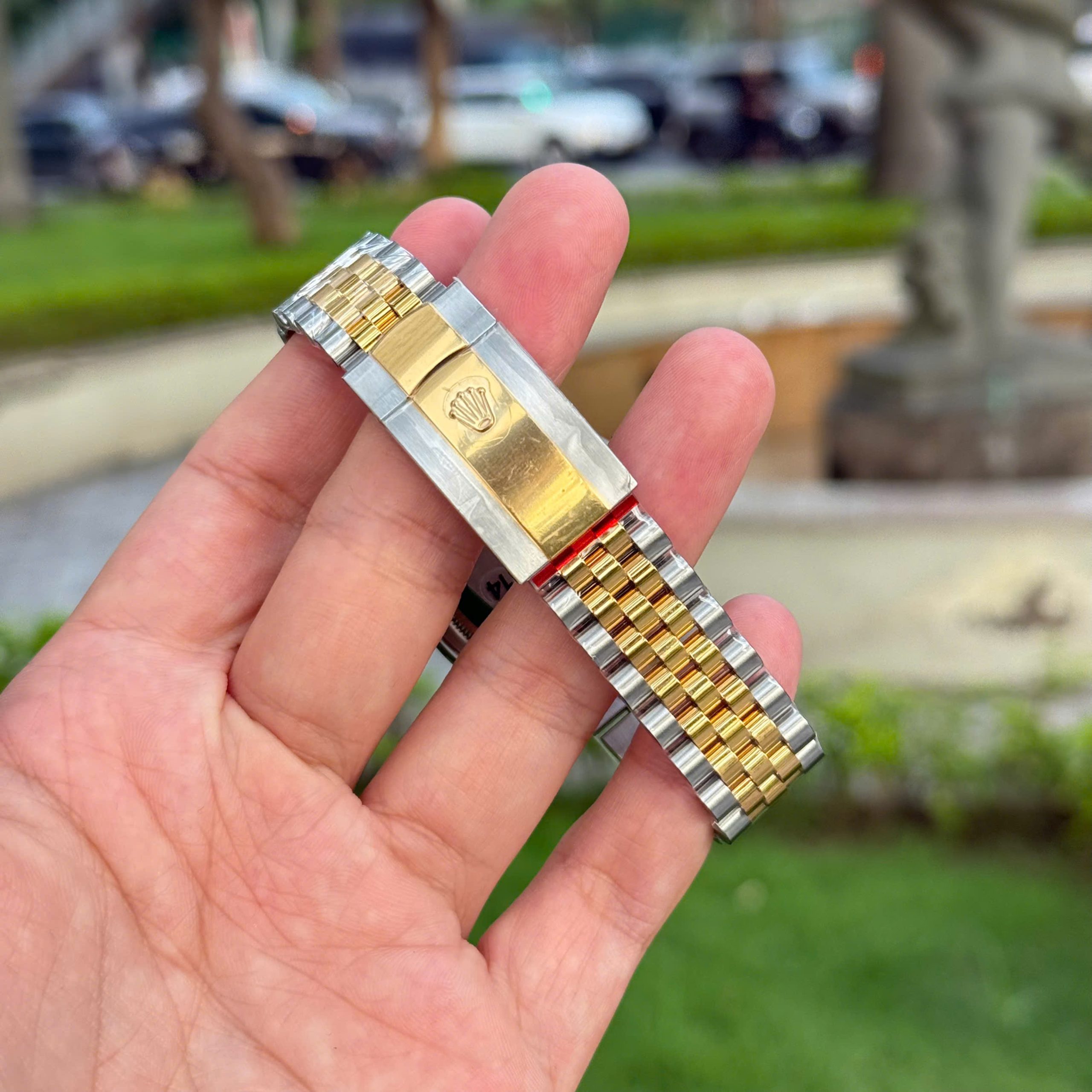 Rolex DateJust Good Imitation Watch Two Tone Gold Plate Mother Of Pearl Dial VS Factory 36mm (2)