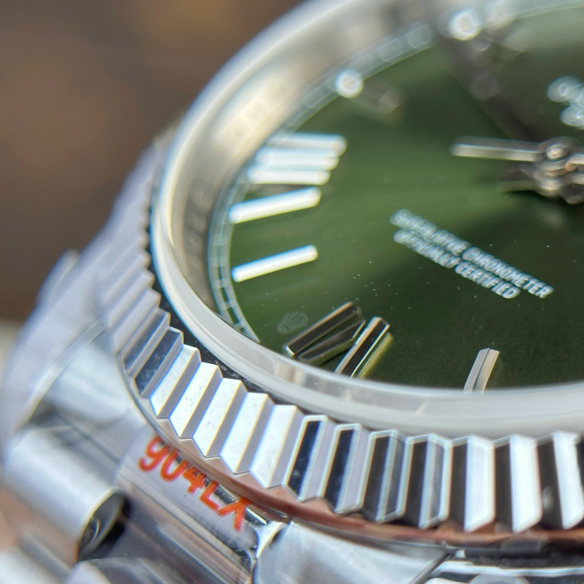 Rolex Day-Date 228236-0008 Best Quality Replica Watches Green Dial Roman Hours QF Factory 40mm (6)