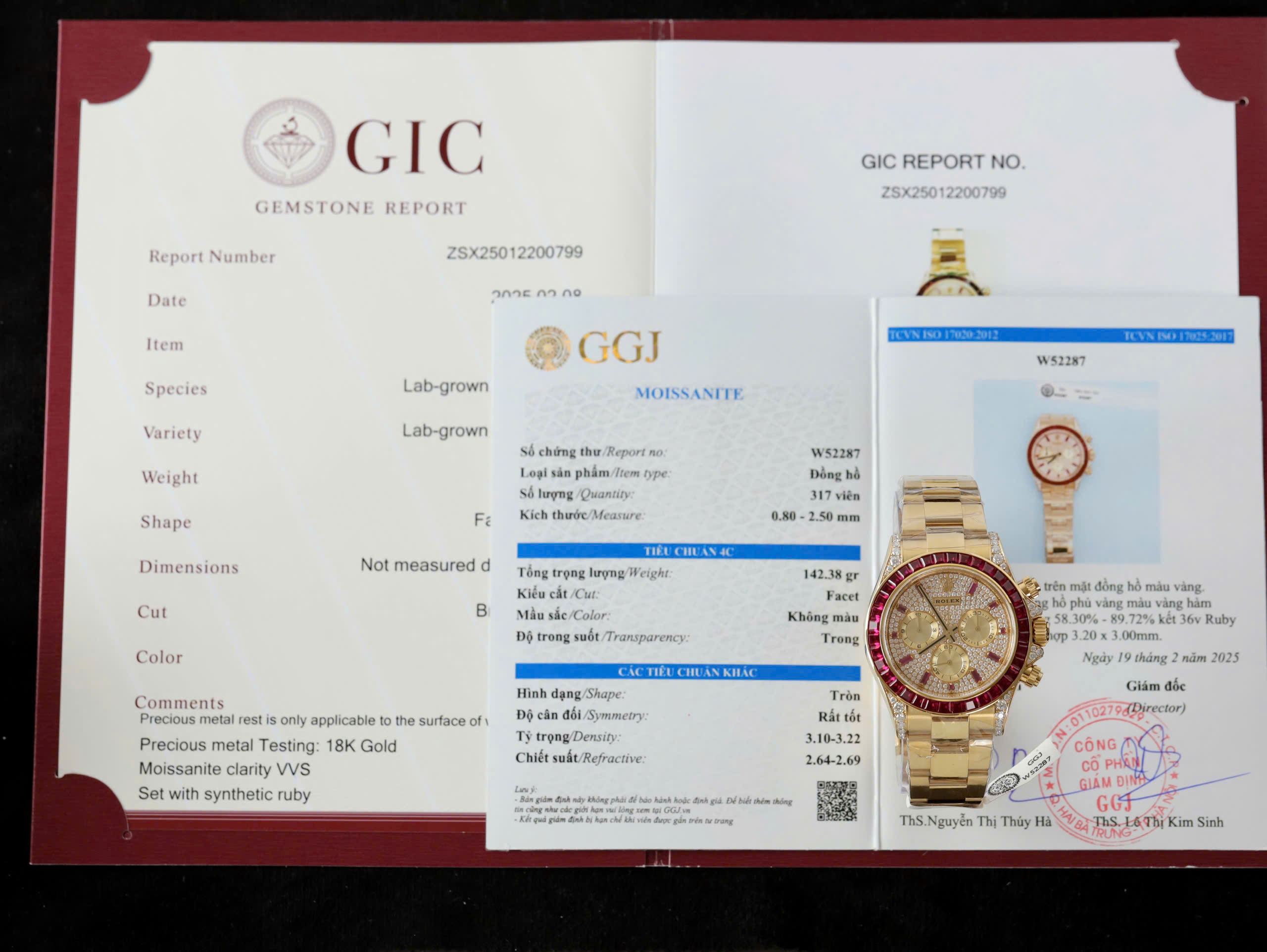 Rolex Daytona 126598TRU Best Quality Replica Watch 18K Gold Wrapped + Ruby + Diamond Moissanite 40mm (8)