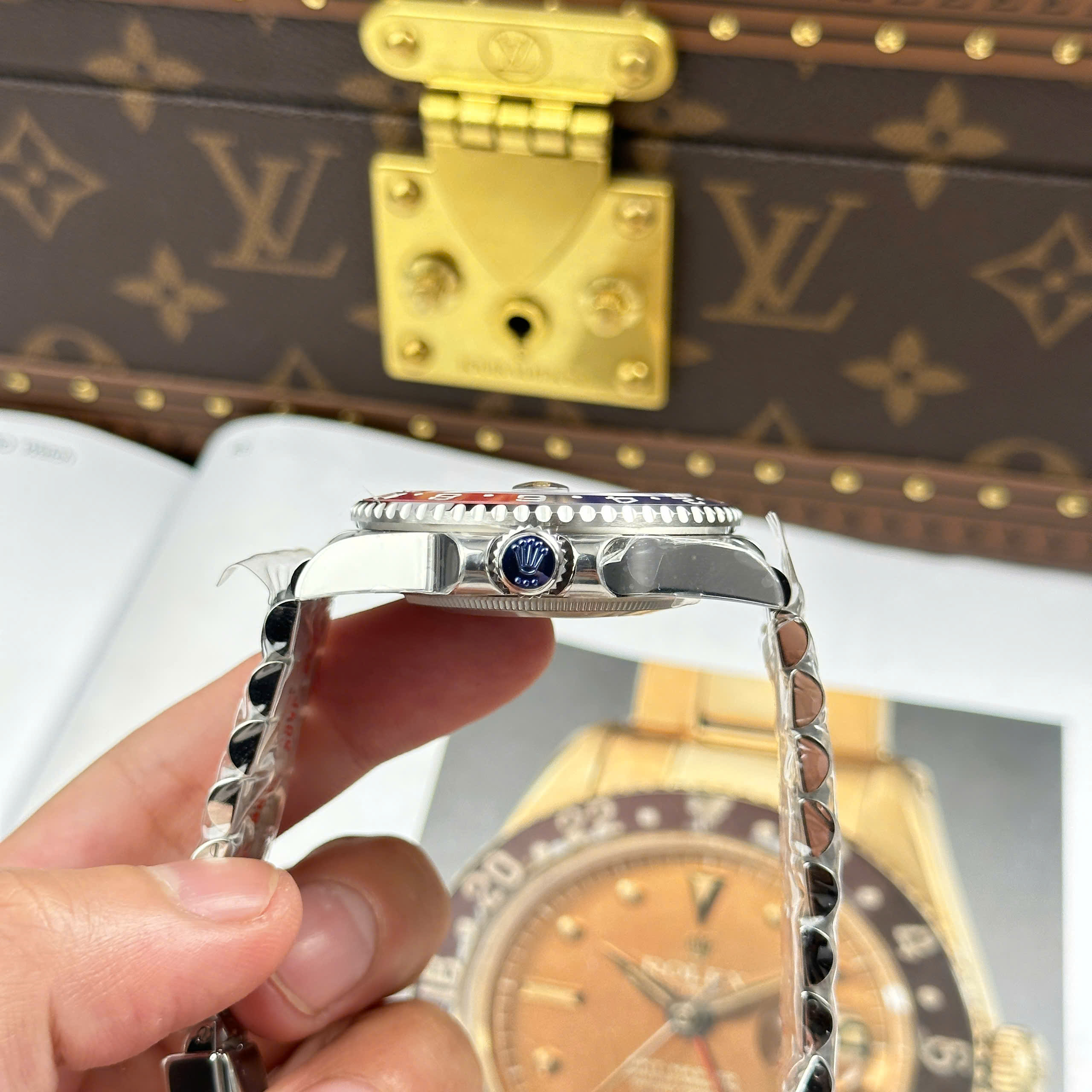 Rolex GMT-Master II 126710BLRO Pepsi Good Imitation Watch Black Dial Ceramic Bezel Clean Factory 40mm (6)