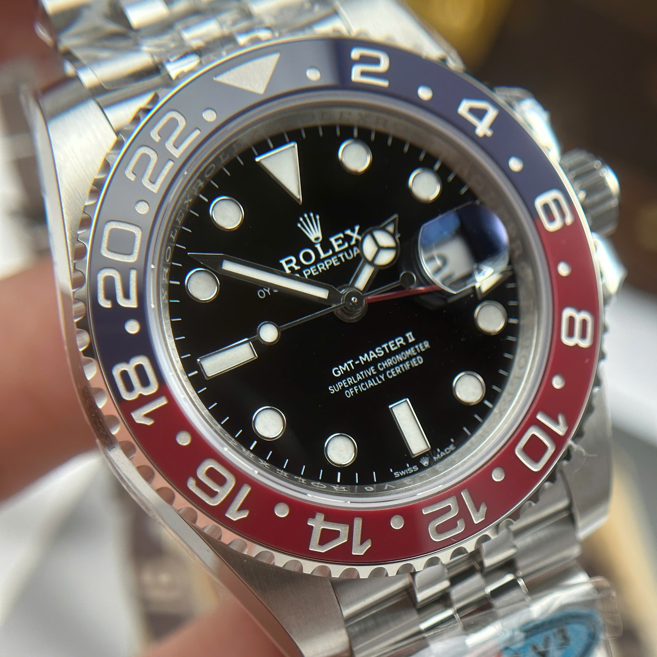 Rolex GMT-Master II 126710BLRO Pepsi Good Imitation Watch Black Dial Ceramic Bezel Clean Factory 40mm (8)