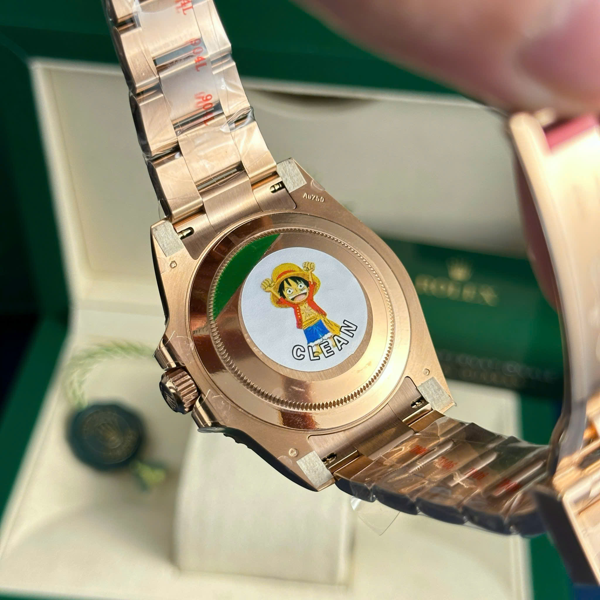 Rolex GMT-Master II 126715CHNR-0001 Root Beer Best Quality Replica Watch Rose Gold Plate Black Dial Bezel Ceramic Clean Factory 40mm (3)