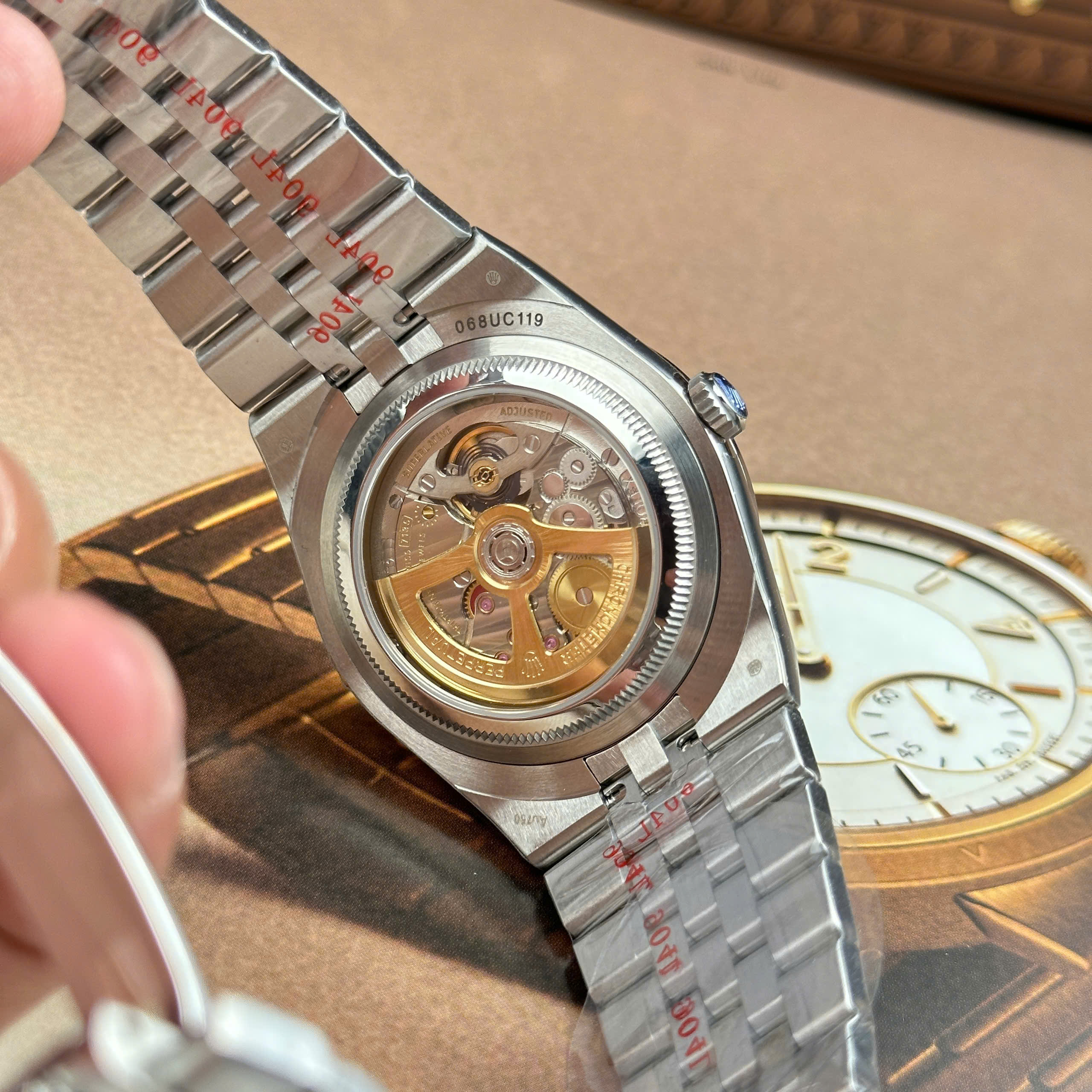 Rolex Land-Dweller Good Imitation Watch Ice Blue Dial Rhinestone Baguette Bezel Clean Factory 40mm (2)