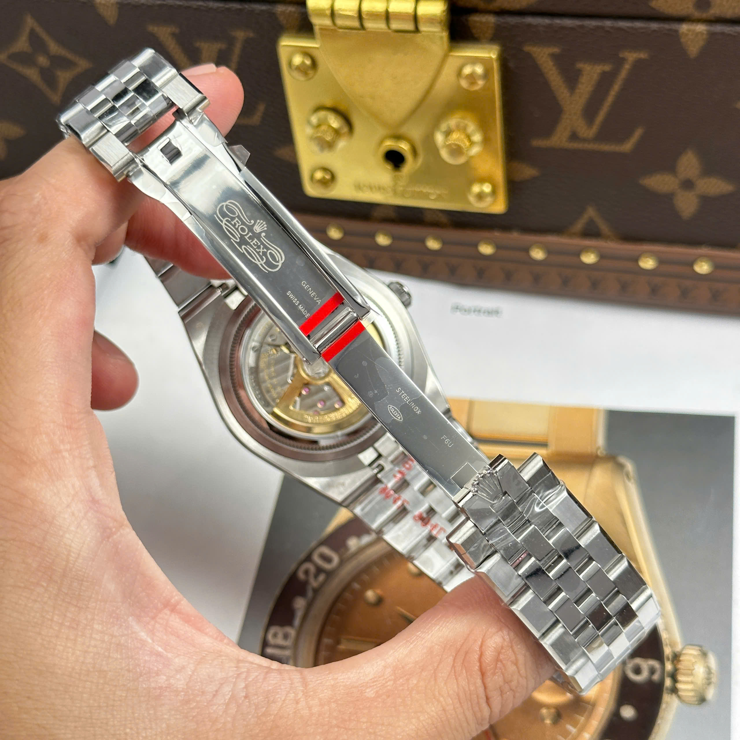 Rolex Land-Dweller Replica Watch Ice Blue Dial Stainless Steel Automatic Clean Factory 40mm (3)