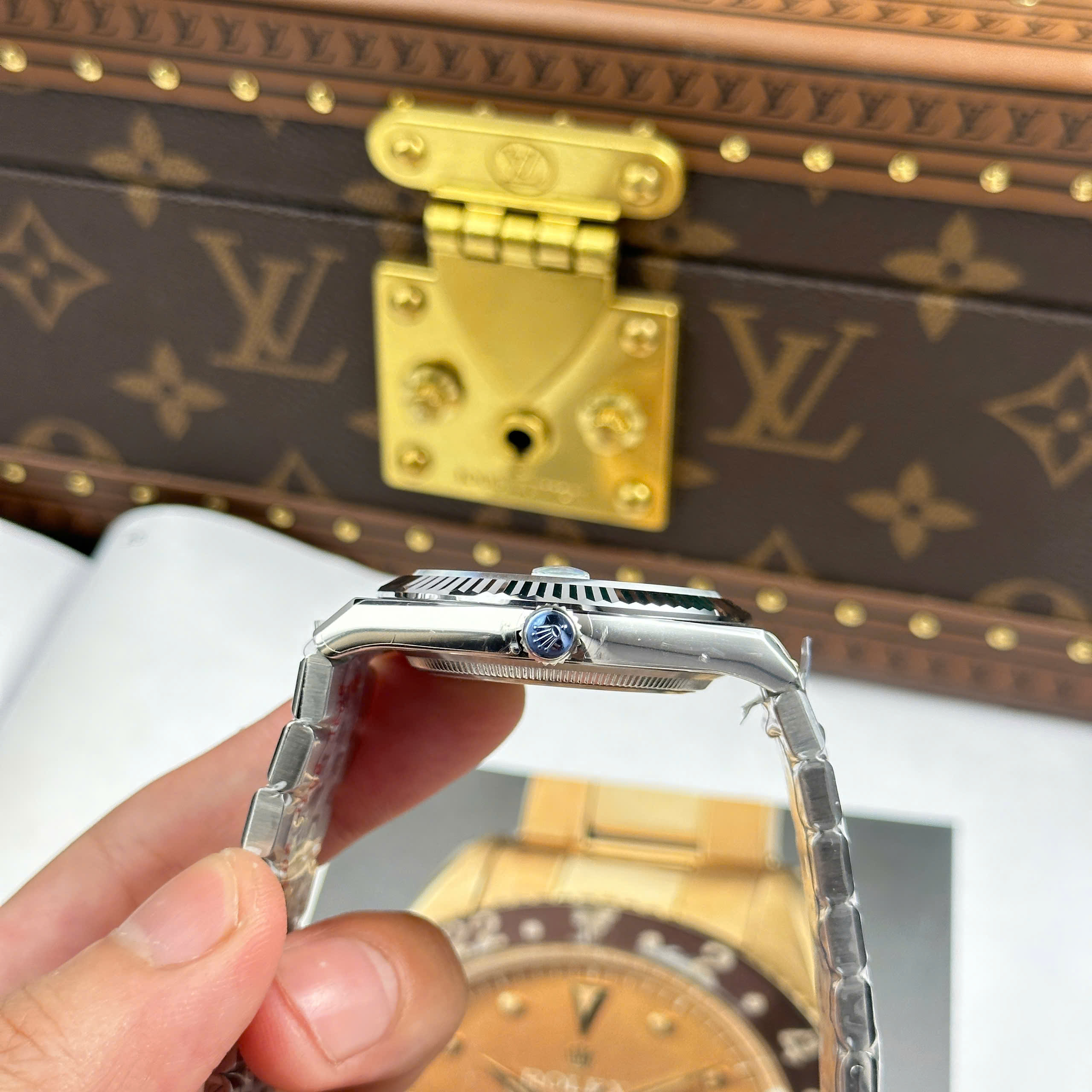 Rolex Land-Dweller Replica Watch Ice Blue Dial Stainless Steel Automatic Clean Factory 40mm (5)